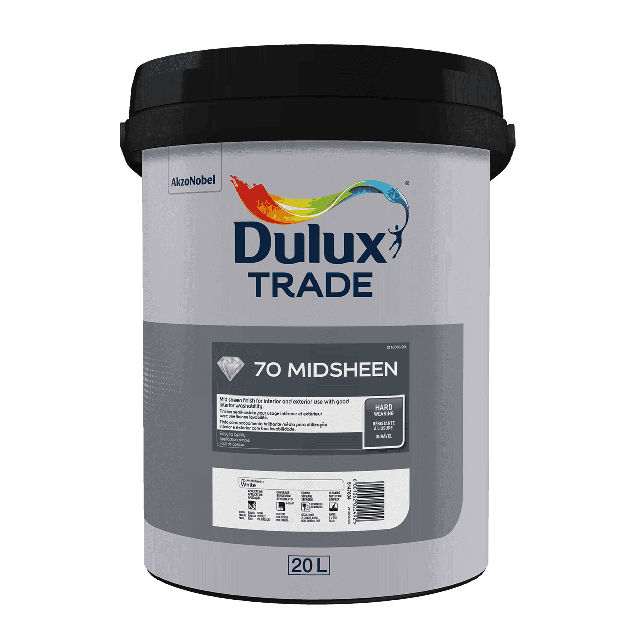 An image of Dulux Trade 70 Midsheen