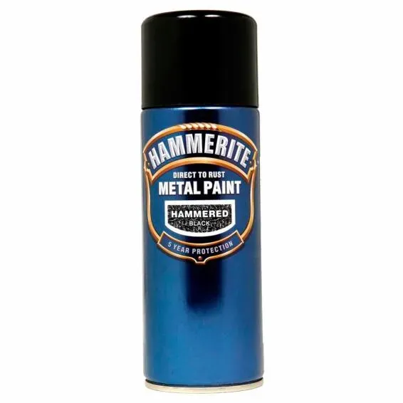 An image of Hammerite Direct To Rust Metal Paint Aerosol - Hammered Finish